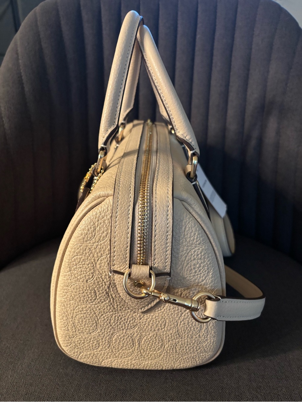 Coach Rowan Satchel in Oat (Medium Size) - Picture 6 of 8